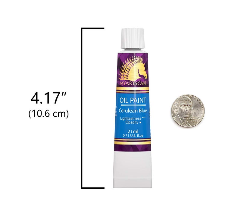 MyArtscape Oil Paint Set - 24 x 21ml Tubes - Artist Quality - Rich Vivid Oil-based Colors - Lightfast - Heavy Body - Great Saturation - Glossy Finish - Professional Painting Supplies - Image 2